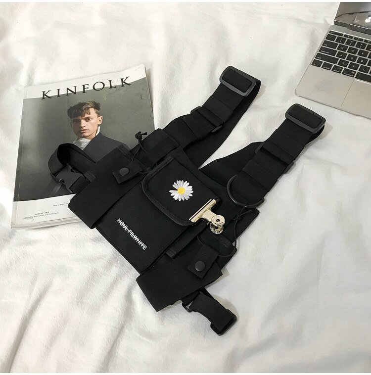NEUE Original praktisch Tasche Brust Tasche Weste Tasche & Oxford Tuch Umhängetasche Hüfte-hüpfen Tasche breite 26cm Höer 21cm: C