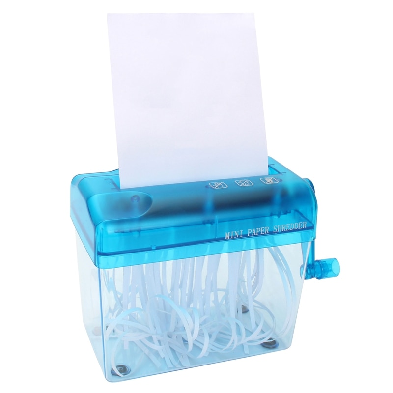 Household Mini Manual Desktop Paper Shredder Hand Shredder Simple Paper Shredder