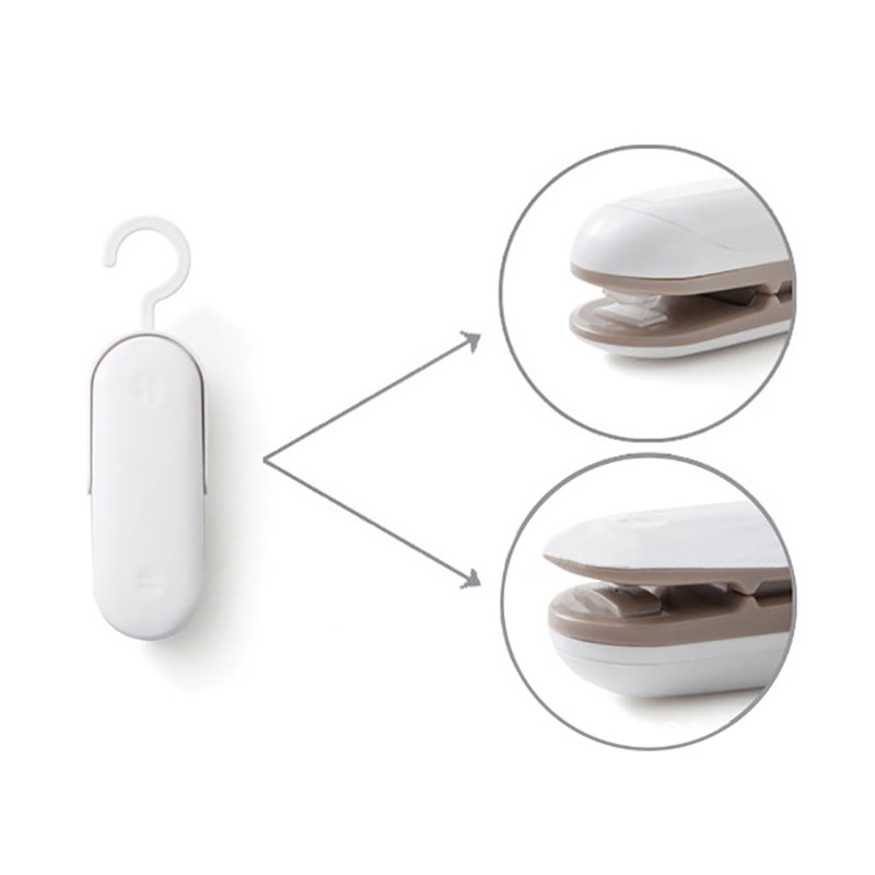 Mini Sluitmachine Draagbare Tas Clips Handheld Sealer Verpakking Plastic Zak Voedsel Saver Opslag