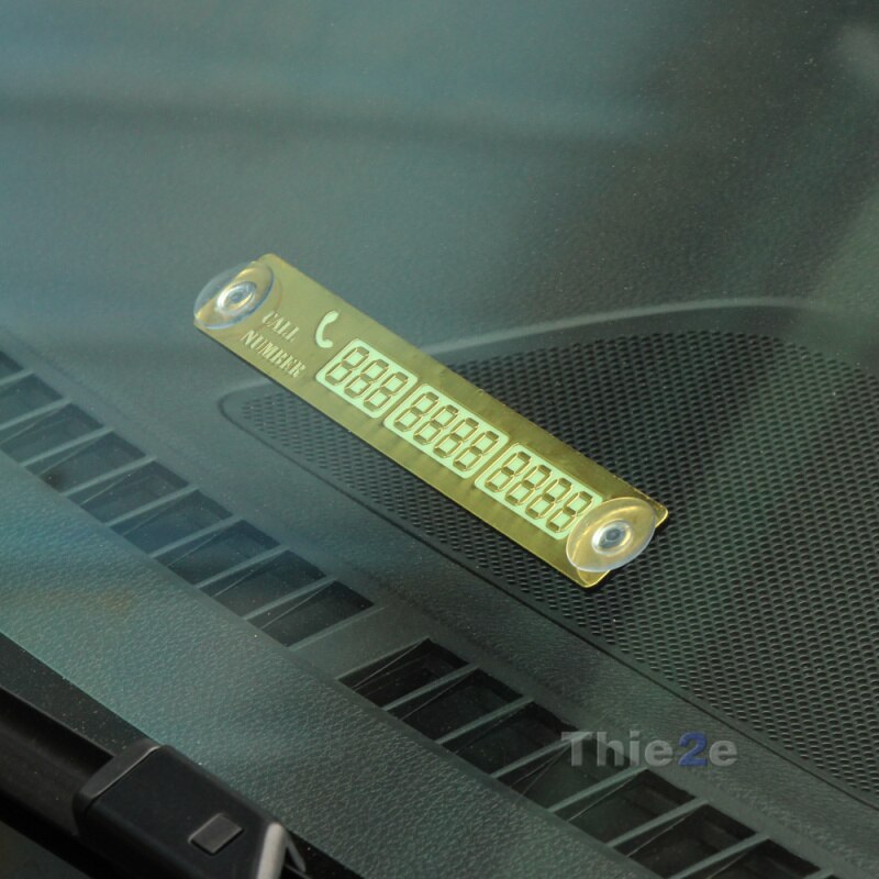Auto Voorruit Tijdelijke Parkeerkaart Stickers DIY Magneet Telefoonnummer Platen Universal Auto Accessoires