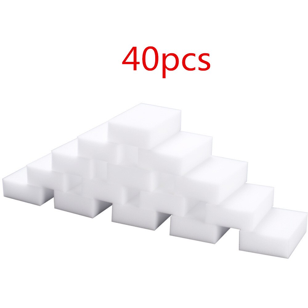 10pcs 20pcs Melamine Sponge Sponge for Washing Dishes Magic Sponge Melamine Sponges Kitchen Accessories Kitchen Gadgets: 40pcs