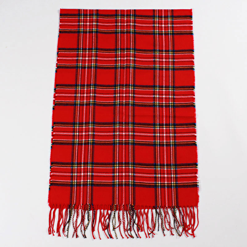 Oversized pashmina kwastjes wintersjaal dames geruite deken sjaal acryl wikkels sjaals kasjmier dames foulard femme sjaals