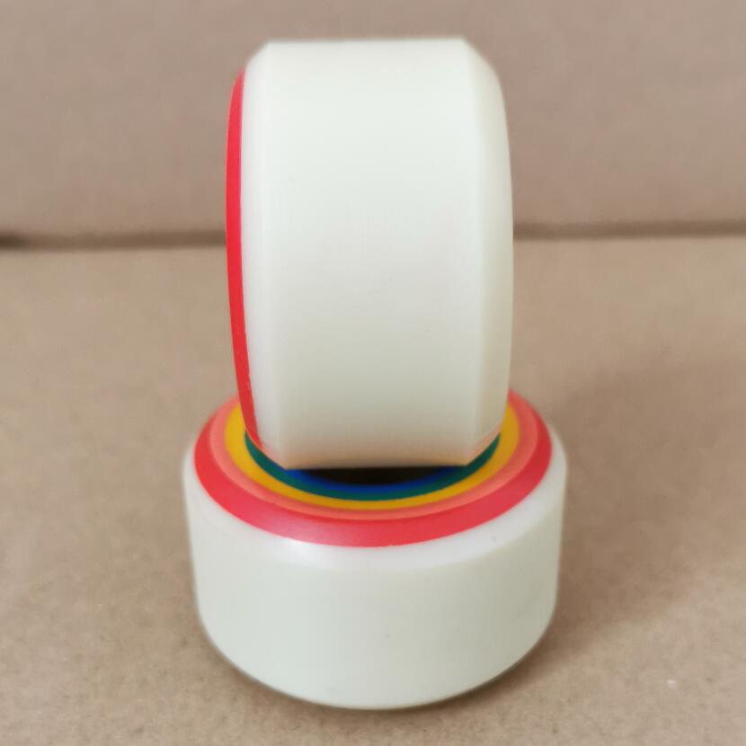 Good lgbt pride equality skateboard wheels 53mm 104A=101DURO conical shape MAKA SPEED pro brand rainbow skateboard wheel