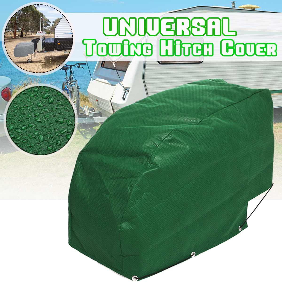 Universal RV Caravan Trailer Towing Hitch Cover Coupling Lock Sunshade Covers Protection Waterproof For Caravan For Camper