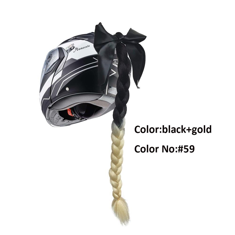 Helmet Braid Motorcycle Motorbike Woman Helmet Braids Twist Sucker Braids for Helmet: 11