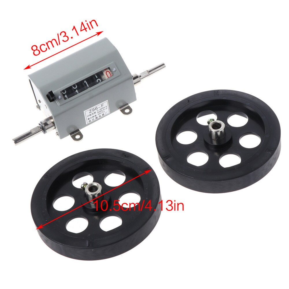 Z96-F Mechanical Length Counter Meter Counter Rolling Wheel 1-9999.9M