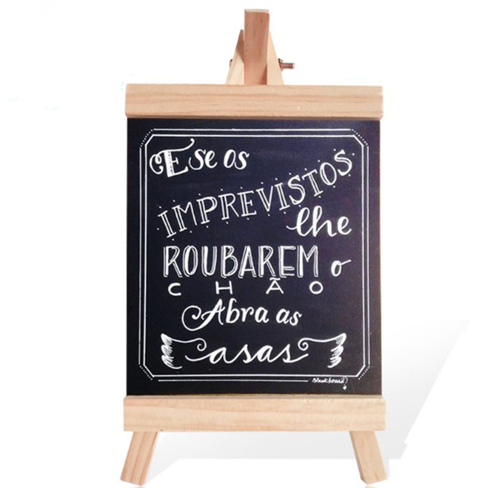 Desktop Message Blackboard Pine Wood Easel Chalkboard Kids Wooden Memo Black Board Collapsible Writing Boards