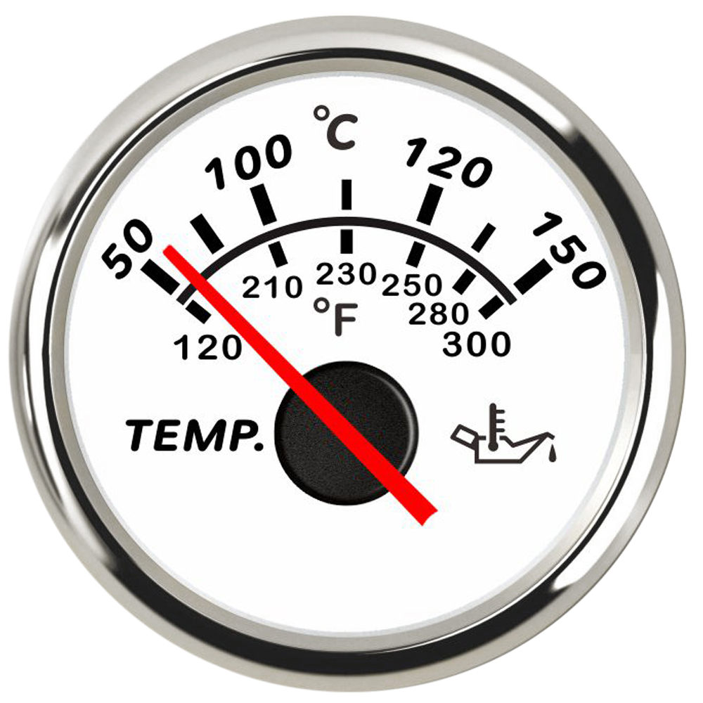 52mm Auto Wassertemperaturanzeige Auto Temperaturanzeige Wassertemperatur Digital Meter + Sensor für Auto LKW Marine Stiefel benutzerdefinierte: Orange