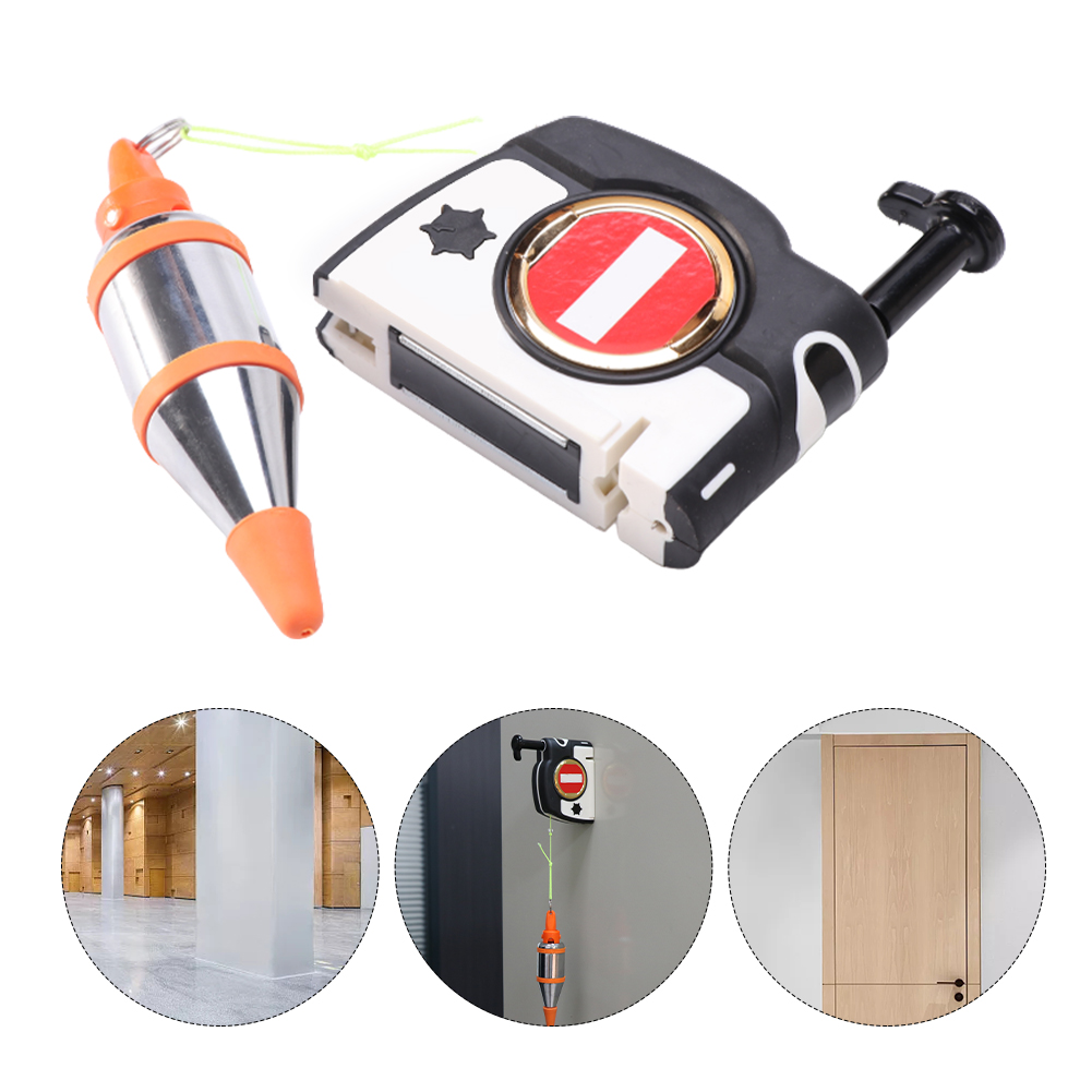 310g Vertical With 14.7ft String Carbon Steel Home DIY Magnetic Plumb Bob Accessory Portable Construction Auto Stretch Line