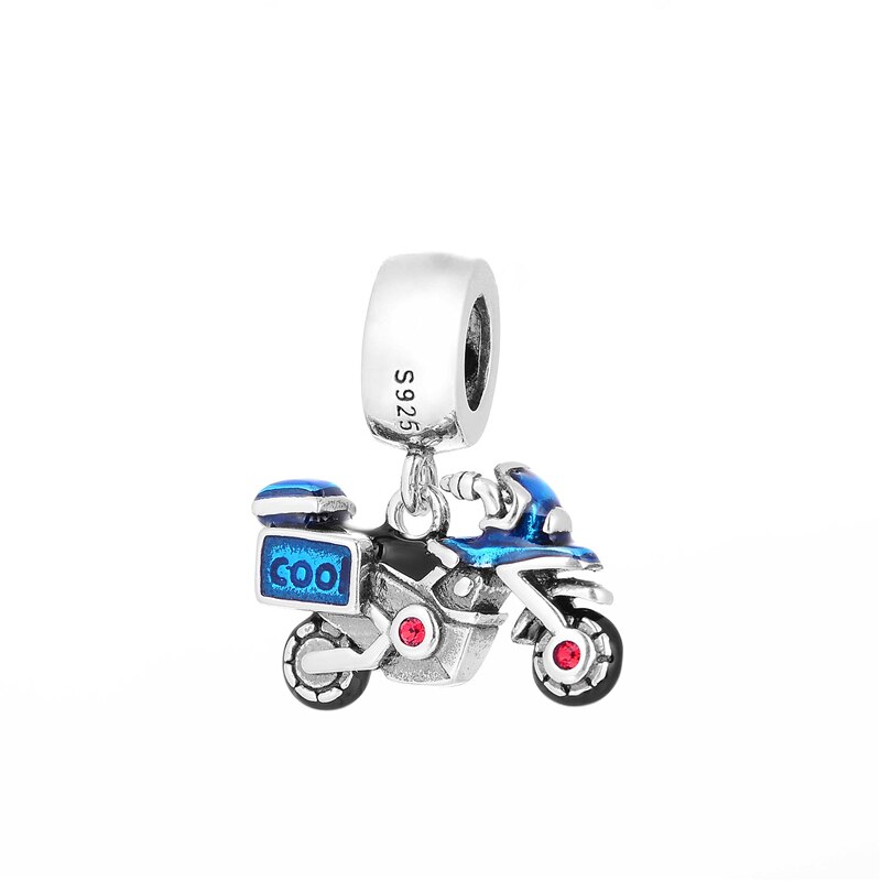 Modeschmuck China 925 Sterling Silber Motorrad Charme Anhänger Berloque Prata 925 Gw Schmuck S463-15