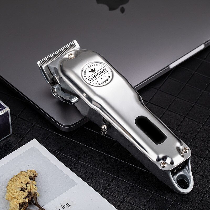 makina de corta cabelo profesional kapper Tondeuse trymer Trimmers Professionele Tondeuses Mannen Clippers Kapper Haar Snijmachine Voor Barbershop Lcd Tondeuse Alle Metalen