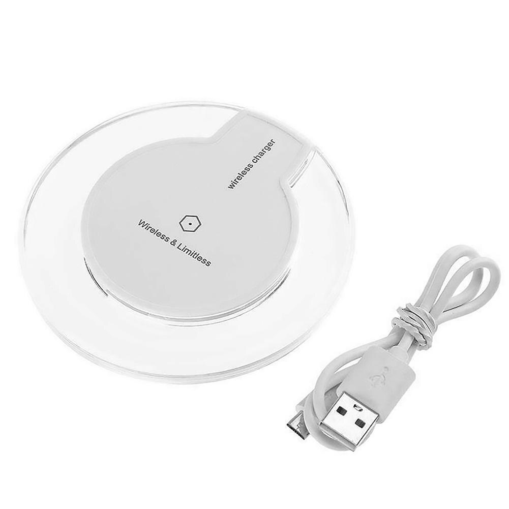 10W K9 Qi Crystal Draadloze Oplader Super Snelle Draadloze Opladen Mat, geschikt Voor Iphone 8 8P X / SamsungS6 S7 S8 Lg Airpods: White