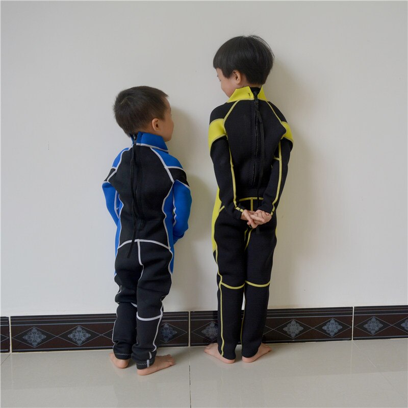 Wyoturn 2.5Mm Terug Zip Volledige Wetsuit Peuter Jongens En Meisjes Dikker Warme Surf Duikpak Kids Zonnebrandcrème Kinderen Duiken nat Pak
