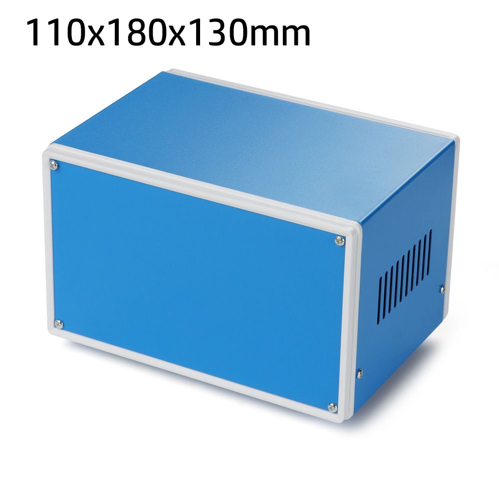 Buiten- en binnen-elektronische module, metalen instrumentbehuizing, elektronica-behuizing, aansluitdoos, projectbehuizing.: Zilver