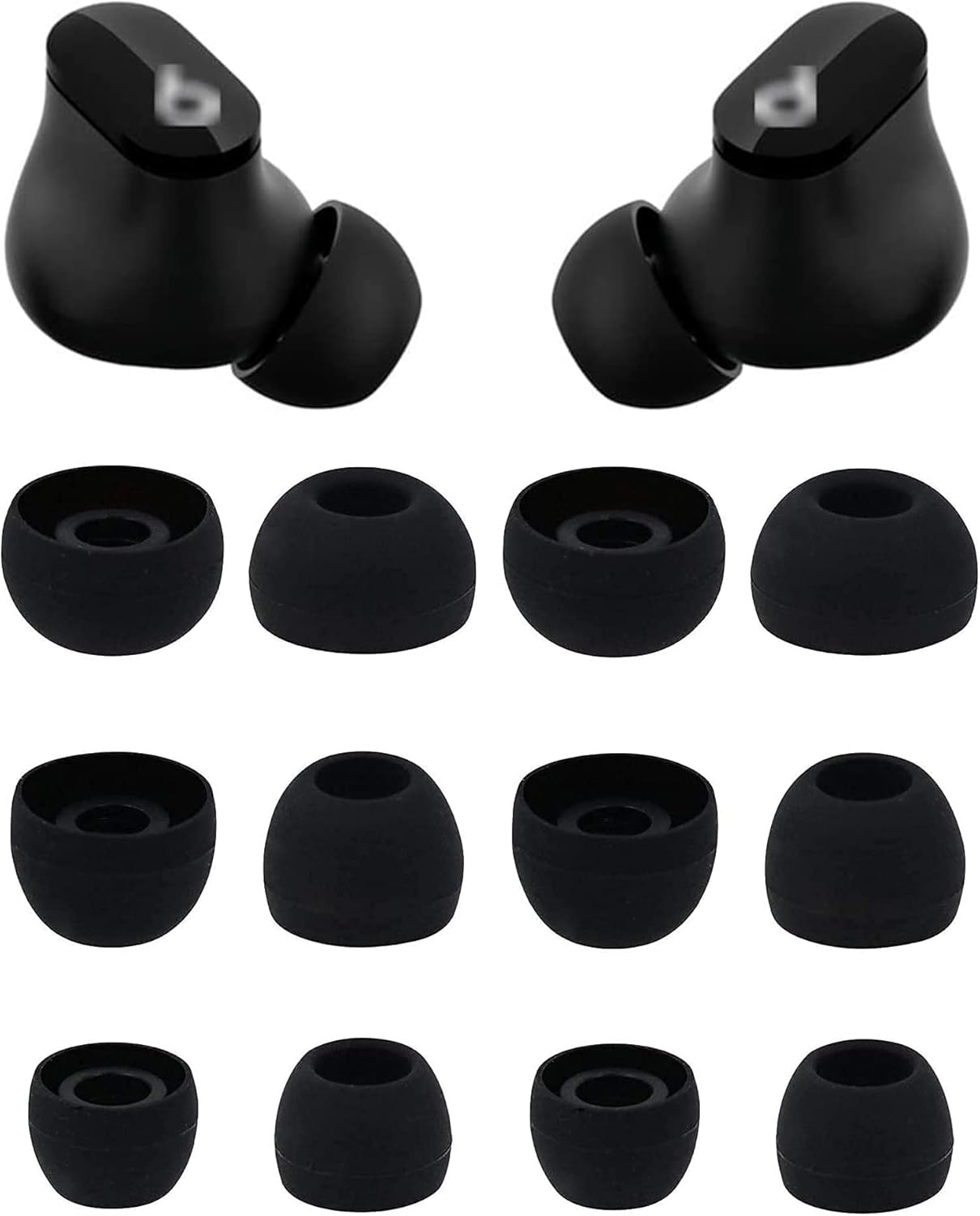 Silikon Ohr stöpsel für schlägt passen Profi Ersatz spitzen für schlägt passen Profi/schlägt Studio Knospen Ohrhörer 6 Paar lms