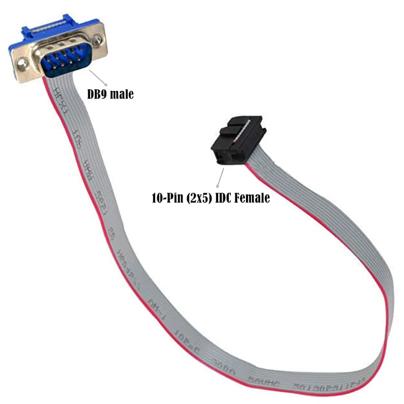 9 Pin Serial Port Connector Ribbon Cable Db9 Male With 10pin Header male Female Motherboard Connector Rs232 Serial Adapter Cable