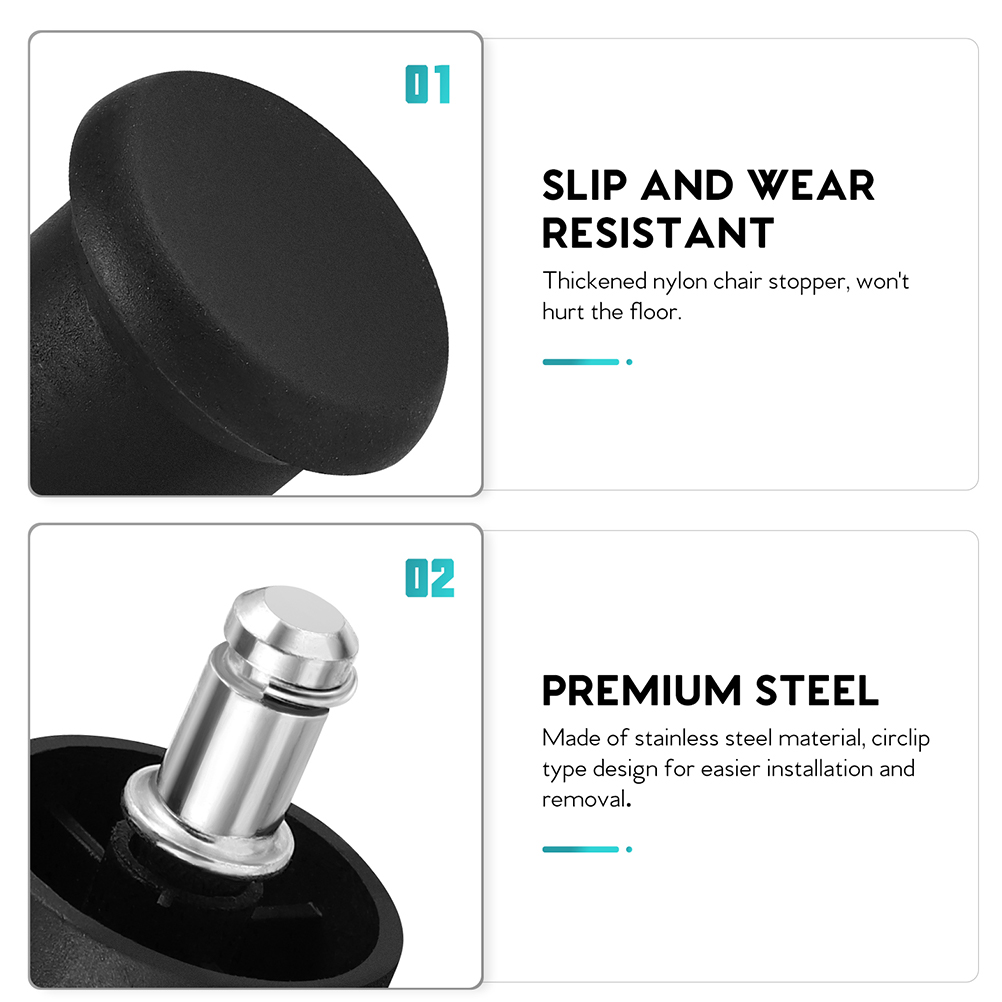 10 Stücke Stuhlstopper Feste Fußpolster Möbel Beinstopfen Caster Glide Anti Scratch Bodenschutz Schwarz Robuste Matten Büro Zuhause