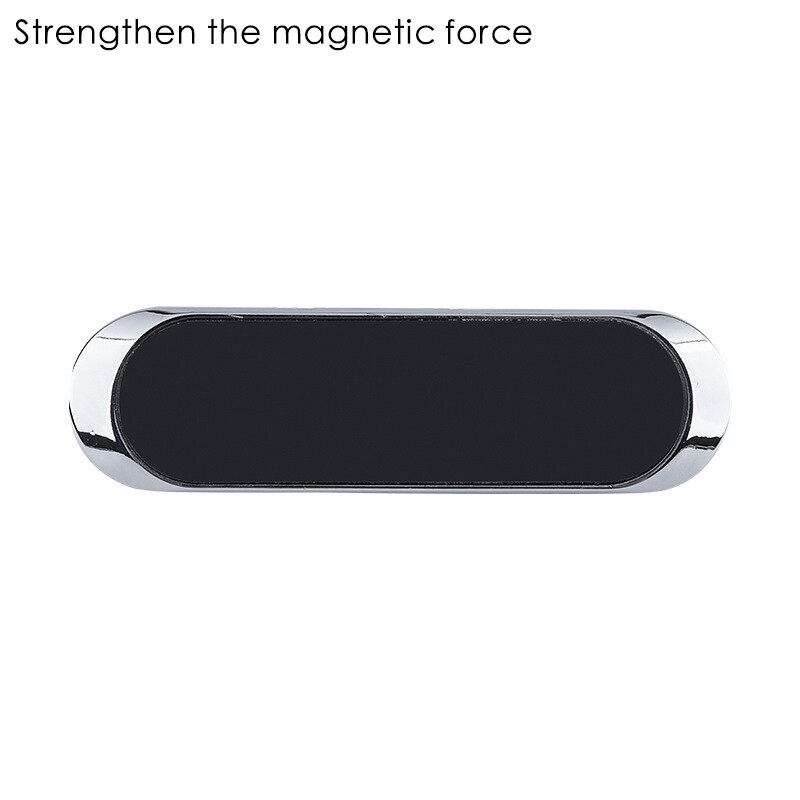 Magnetisk biltelefonholder mobil celle lufthul monteret magnet gps stativ mobiltelefonbeslag mini magnetisk universal patch: Sølv plus magnetisk
