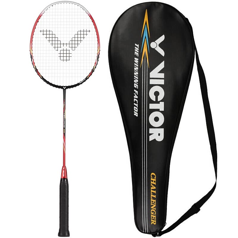 Victor Cha Challenger 9500 S Carbon Fiber Badminton Racquets Offensive 6.8mm Shaft Badminton Racket With String