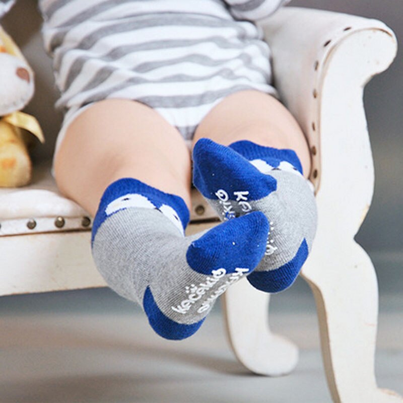 Bonito dos desenhos animados da raposa meias do bebê crianças menino menina meias de inverno recém-nascidos da criança infantil joelho alta longa sokken calcetines