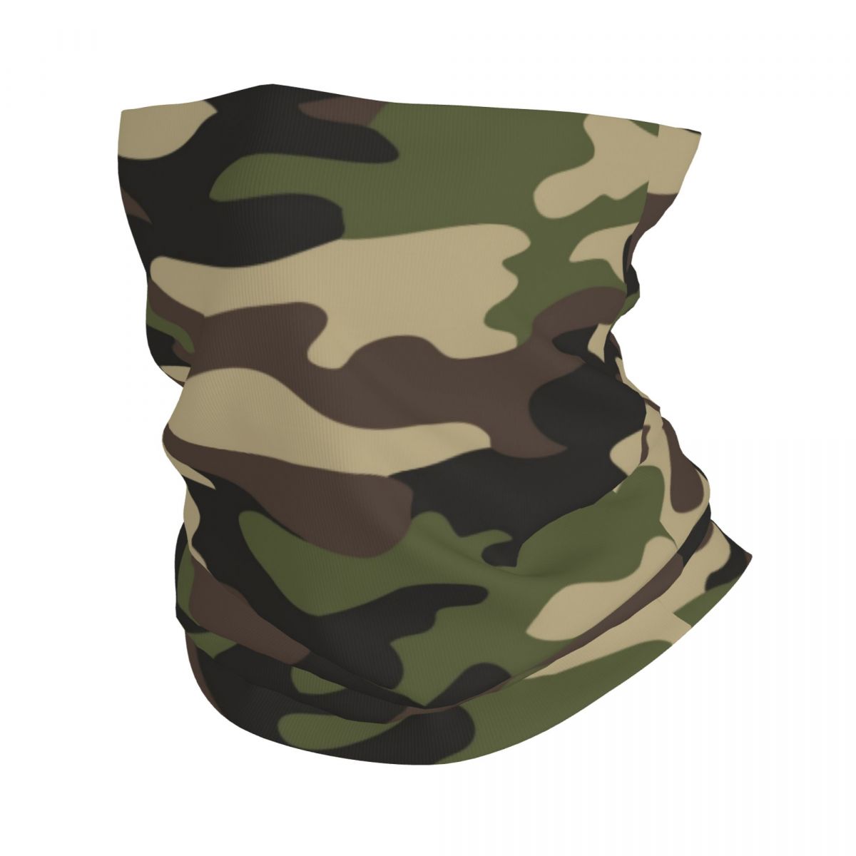Polaina de cuello de camuflaje Digital verde NWU personalizada, protector facial UV para hombres y mujeres, pañuelo de invierno para senderismo: Rojo