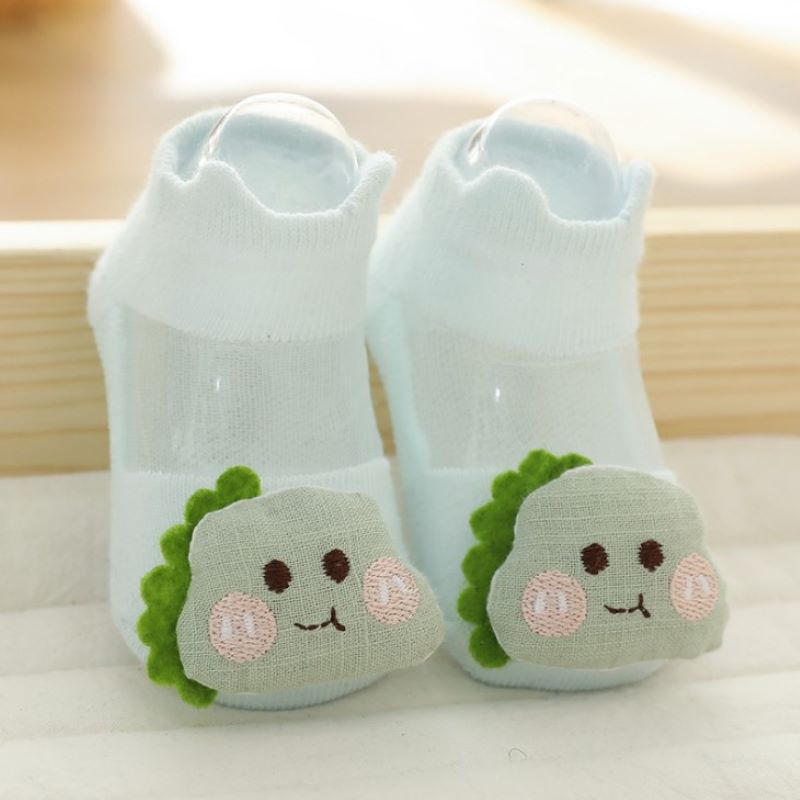 0 to 3 Years Spring Summer Thin Mesh Socks For Girls Boys Cute Animal Children&#39;s Thin Sock Baby Newborn Short Socks: dinosaur / S(0-1Y)