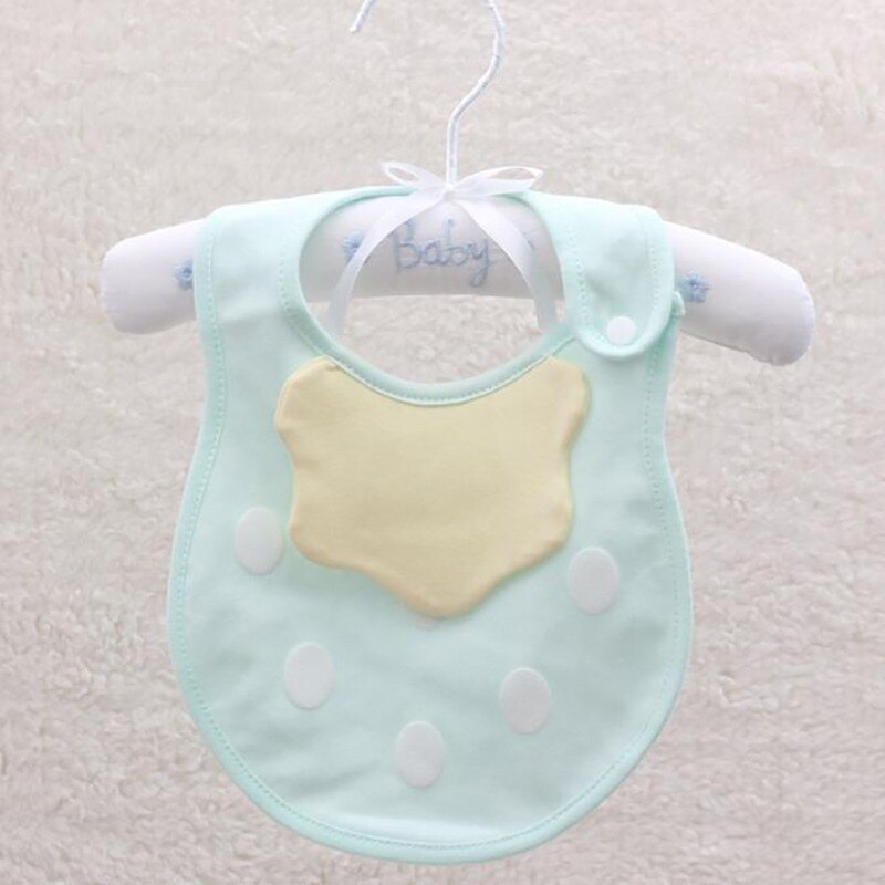 1pcs Lovely Baby Bibs Cotton Waterproof Lunch Feeding Bibs Baby Cartoon Feeding Cloth Children Baby Eatting Accessories