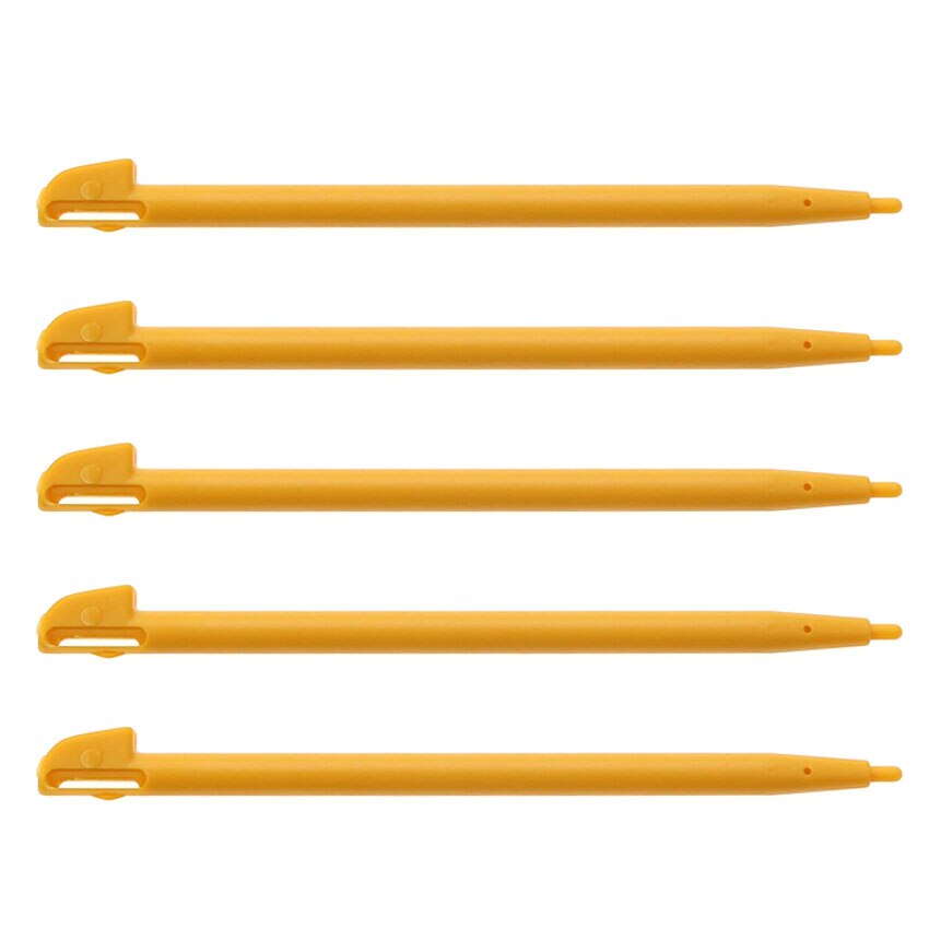 JCD 5PCS Plastic Stylus Pen Game Console Screen Touch Pen For Nintend Wii U WIIU Game Console: YELLOW