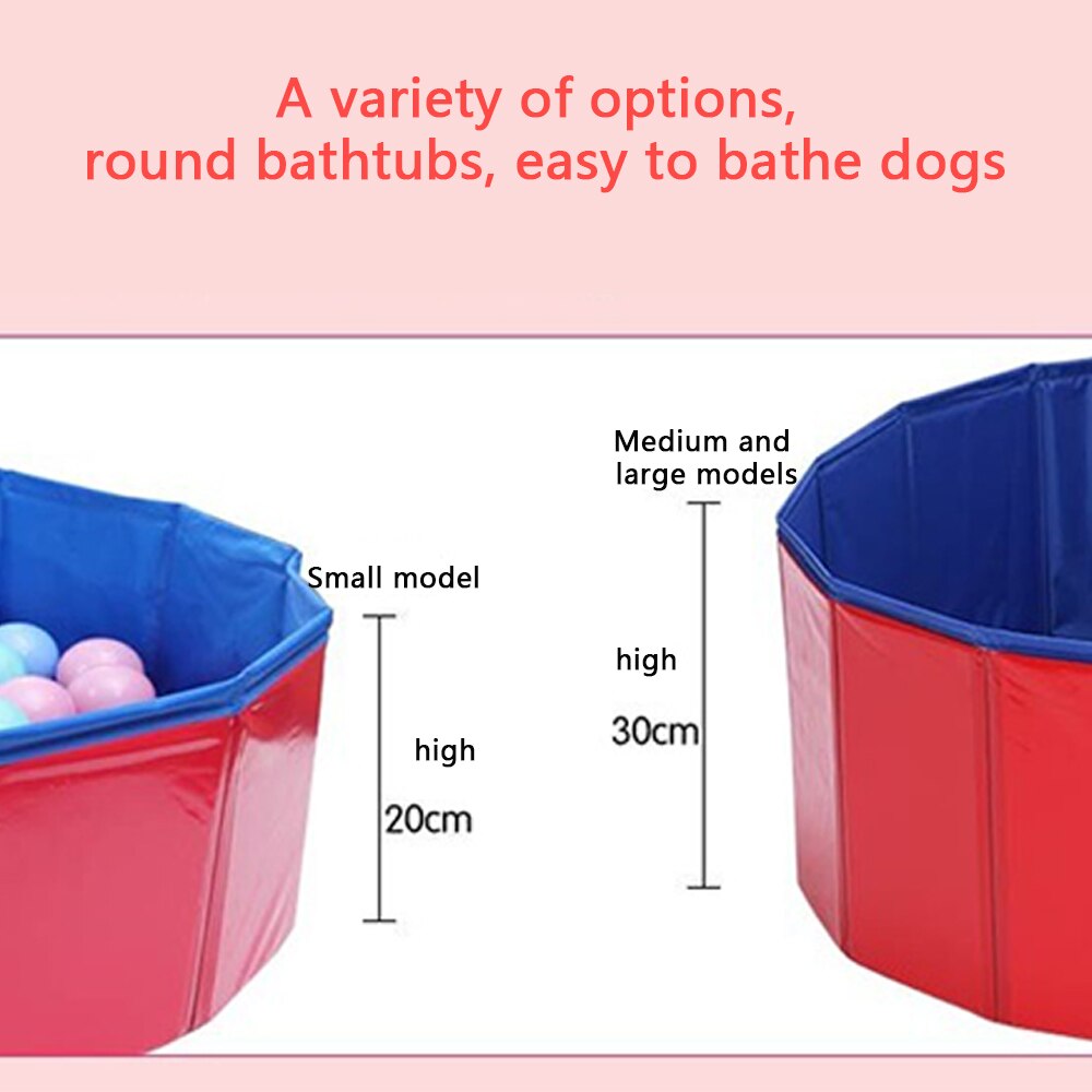 Foldable Pet Pool 60 20cm Play Bathing Swiming Pool 80 20cm Space-saving Pet Pool Summer