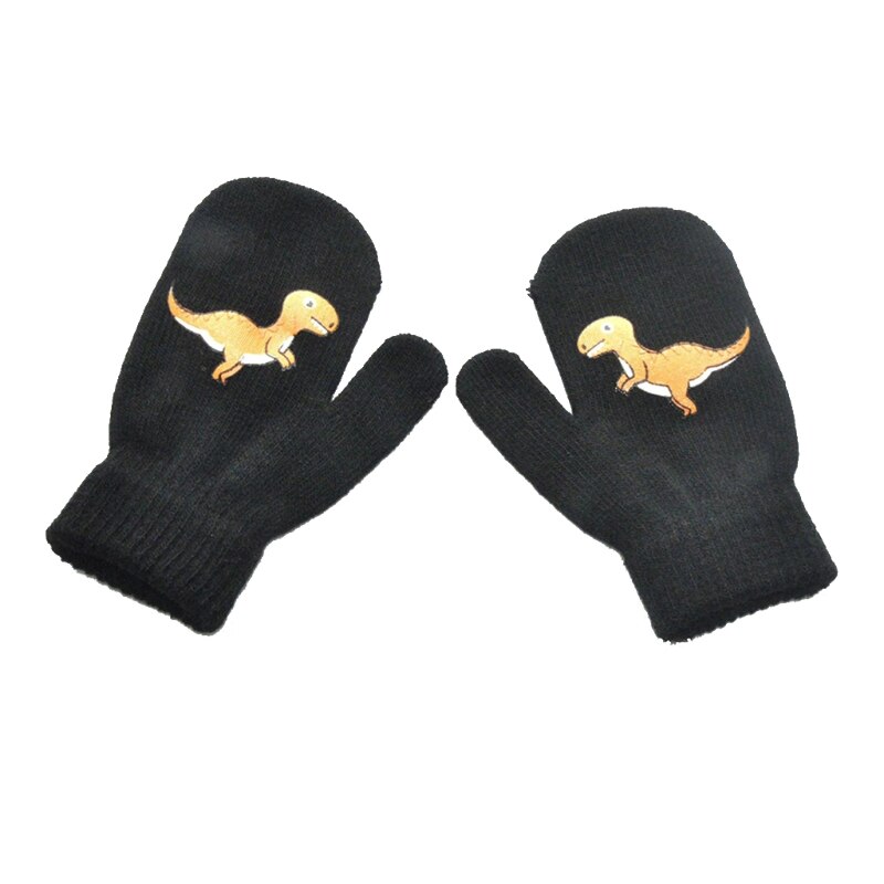 28EC Leuke Wol Pasgeboren Gebreide Wanten Voor Jongens Meisjes Elastische Warm Volledige Vinger Handschoenen