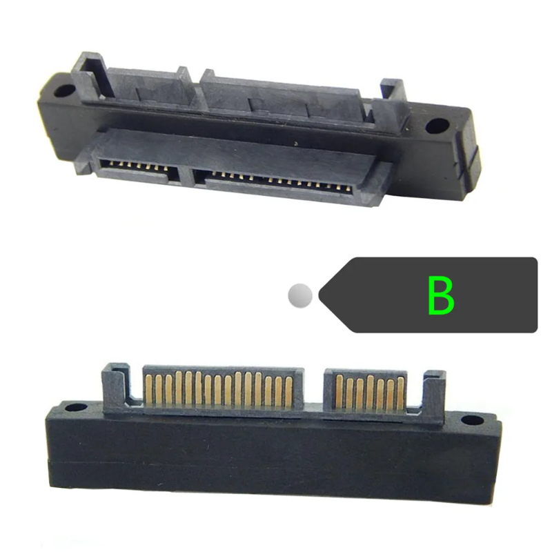 Sata Adapter abwärts/oben abgewinkelt Sata 22Stift 7 15 Stecker zu Buchse Verlängerung konverter 90 Grad Esata Sas Kabel Adapter Computer kabel