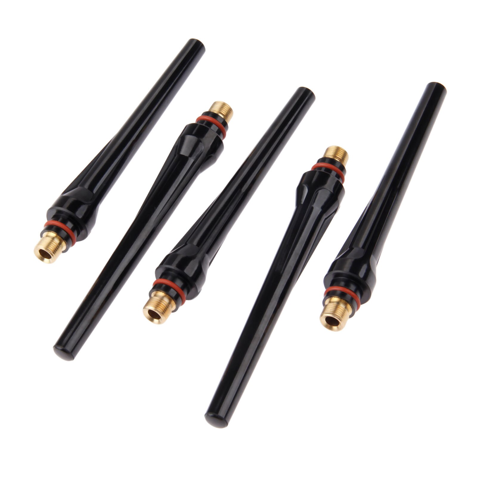 DRELD 5Stck Perücke-schweißen 57Y02 Lange Zurück Kappe für Perücke-schweißbrenner 17 18 26 Serie Tig Verbrauchs 5PK schweißen Lözehn Lieferungen