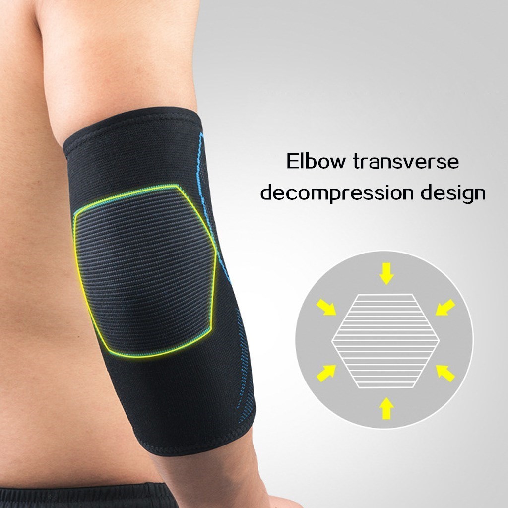 Wosweir 1 pc Kompression Ellenbogen Stütz polster elastische Klammer für Männer Frauen Basketball Volleyball Fitness Schutz Arm Ärmel