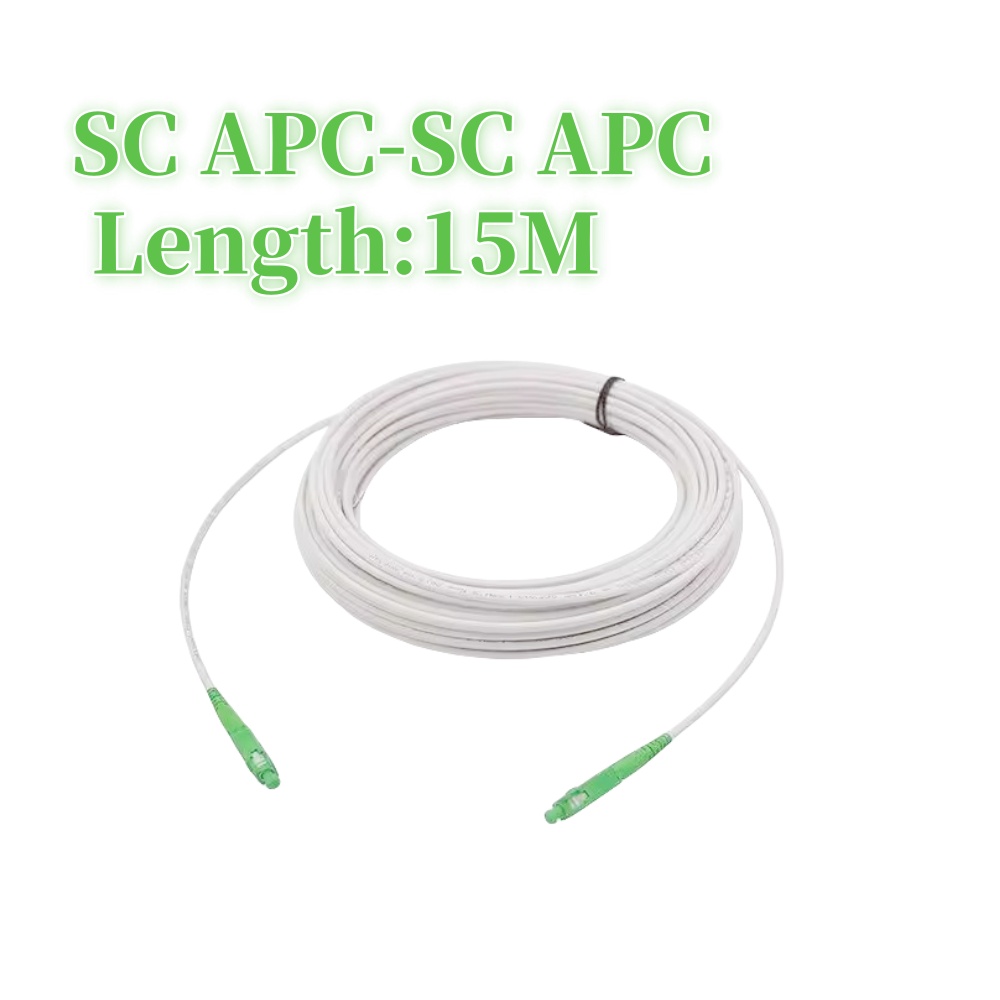 Fiber Optic Wire APC SC to SC Optical Single-mode 1-core G657A1 Indoor Extension Cable 3M/5M/10M/15M/20M Fiber Optic Patch Cord: Pink