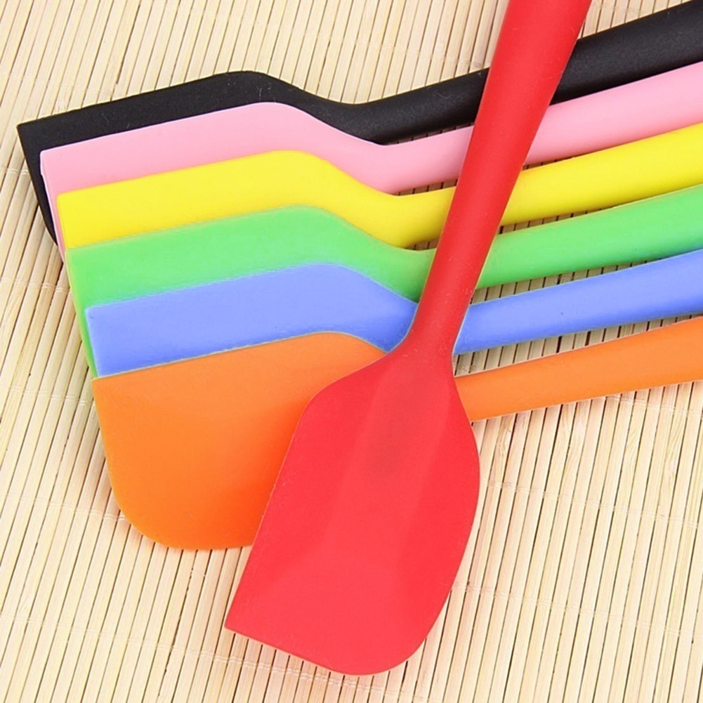 Cocina casera de silicona Flexible Espátulas para tarta espátula para crema herramienta de cocción y horneado