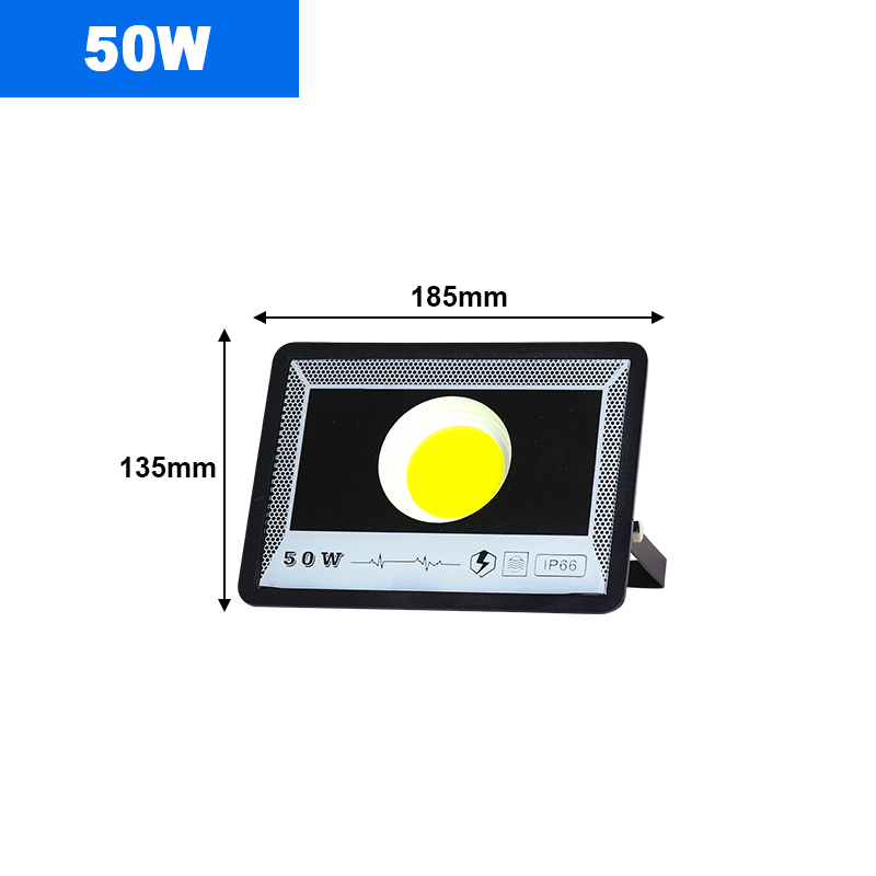 LED-schijnwerpers AC 220V 50W 100W 200W 300W 400W 500W Hoge Heldere Spotlight LED-straatlantaarn Waterdicht IP66 Voor Buitentuin: Blauw