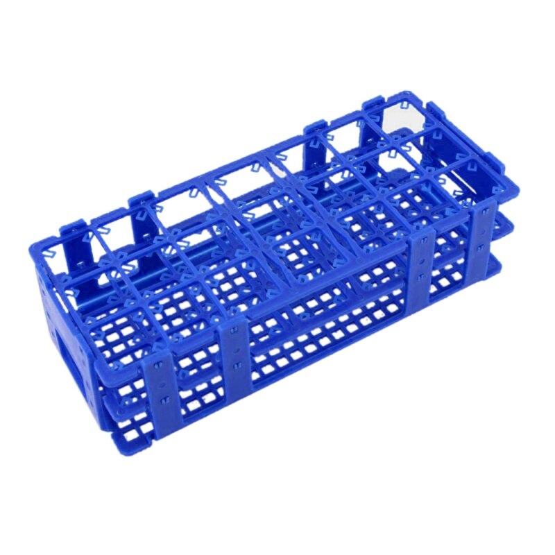 Blauwe Plastic 21 Gaten Box Rack Houder Voor 50 Ml Centrifuge Buizen