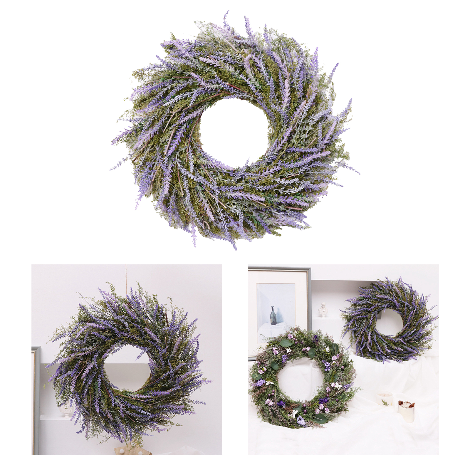 Lavendel Wilde Grassen Krans Kunstmatige Lavendel Voor Voordeur Home Decor