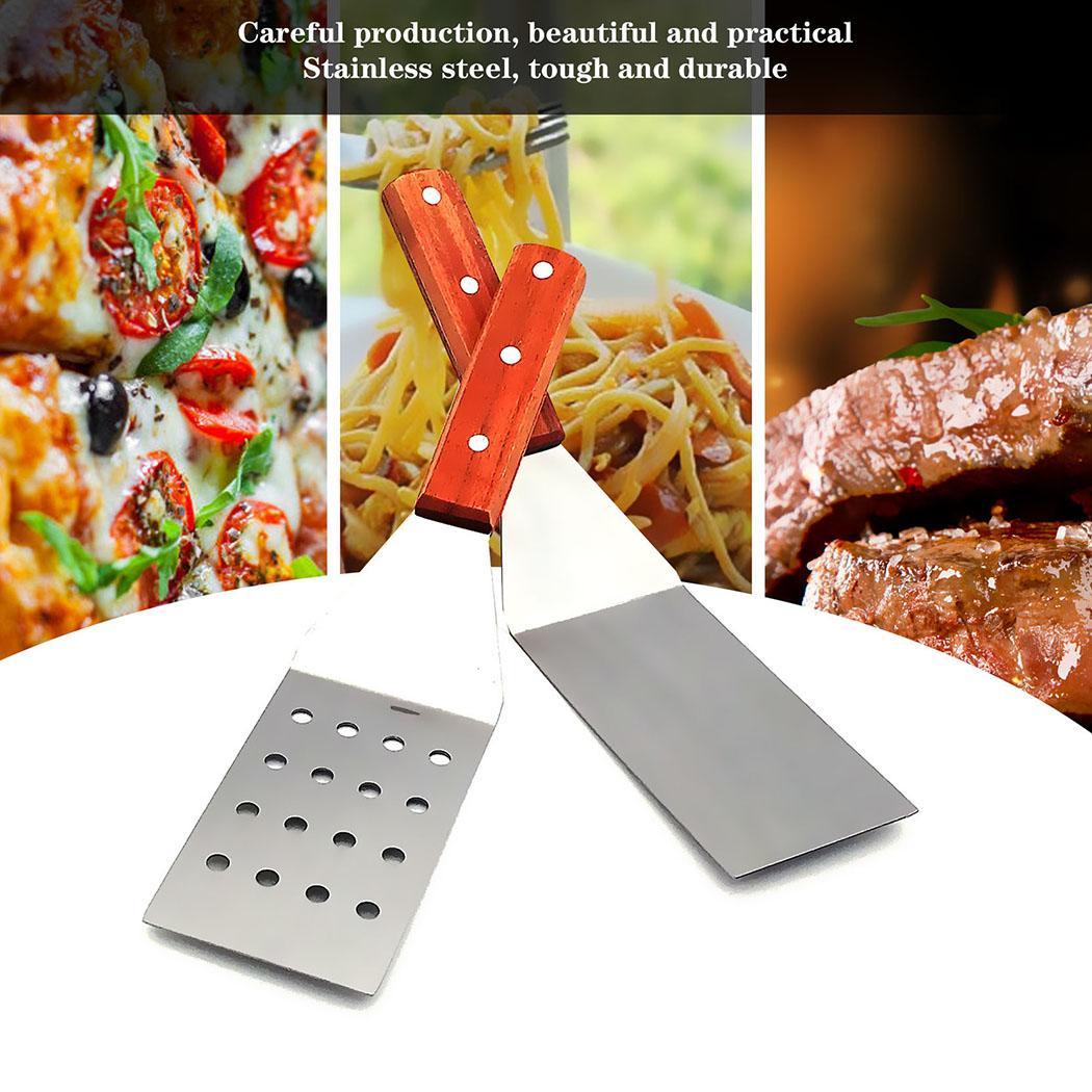 Keuken Rvs Houten Handvat 30 cm/11.8 inch Ijzeren Plaat Schop Pizza Pannenkoek Schop
