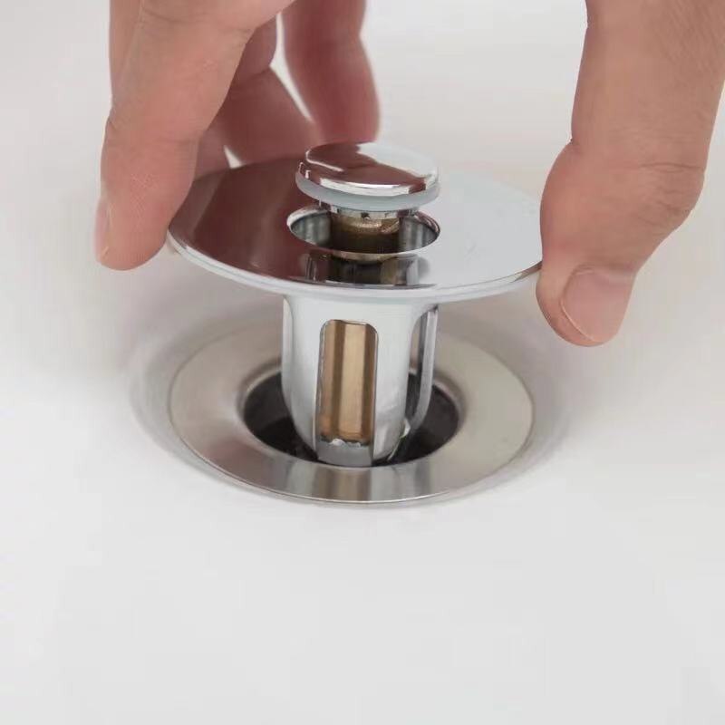 Pop-Up Kitchen Sink Plug Hair Catcher Bathroom Drain Pop-Up For Sink Plug Universal Washroom Stopper Stainless Steel Drainer