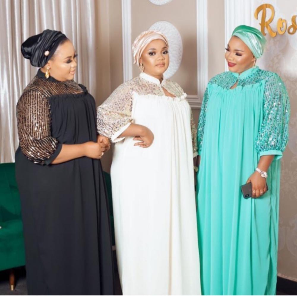 Length 153cm super loose long dress style African women's Dashiki stretch Chiffon material With inner free size