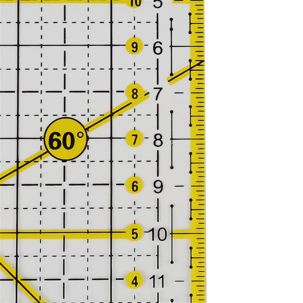 DIY Sewing Patchwork Tools Square Quilting Ruler Sewing Ruler Tailor Cutting Ruler Gadget for Home & Living 15*15CM