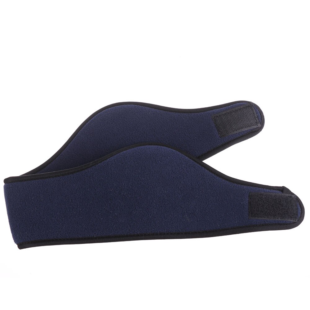 Calentador de invierno Unisex mujeres hombres oído cabeza banda Polar Fleece negro Ear Muff Stretch Spandex accesorios de bandas para el cabello: Azul