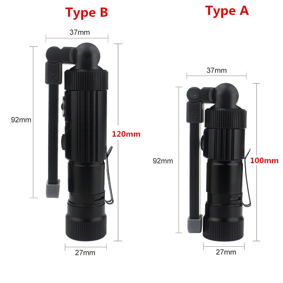 COB LED Work Inspection Light 5 modes USB Rechargeable Flashlight Magnetic Hanging LED Torch Lanterna Lamp Built in Battery