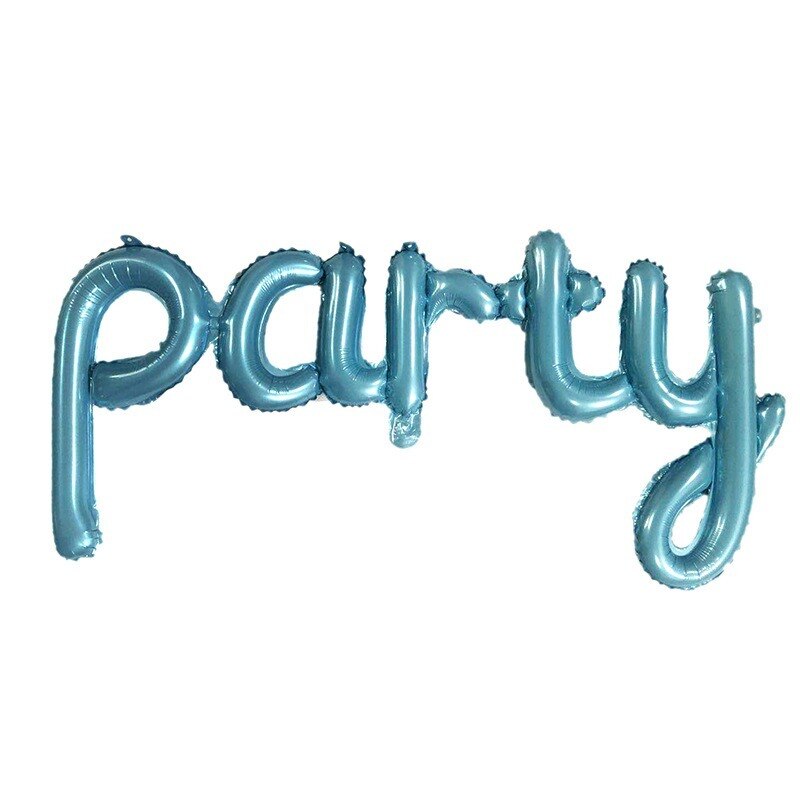 Aluminum Film Balloon Conjoined Letters Hello Party Birthday Party Decoraciones Para Fiestas Globos De Baby Shower Decorations: Party-Blue