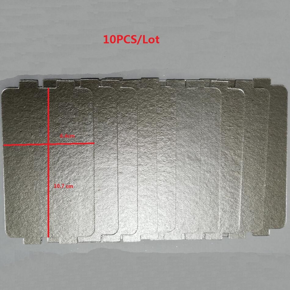 Láminas de Mica para horno microondas, grosor de , 6,4x10,7 cm