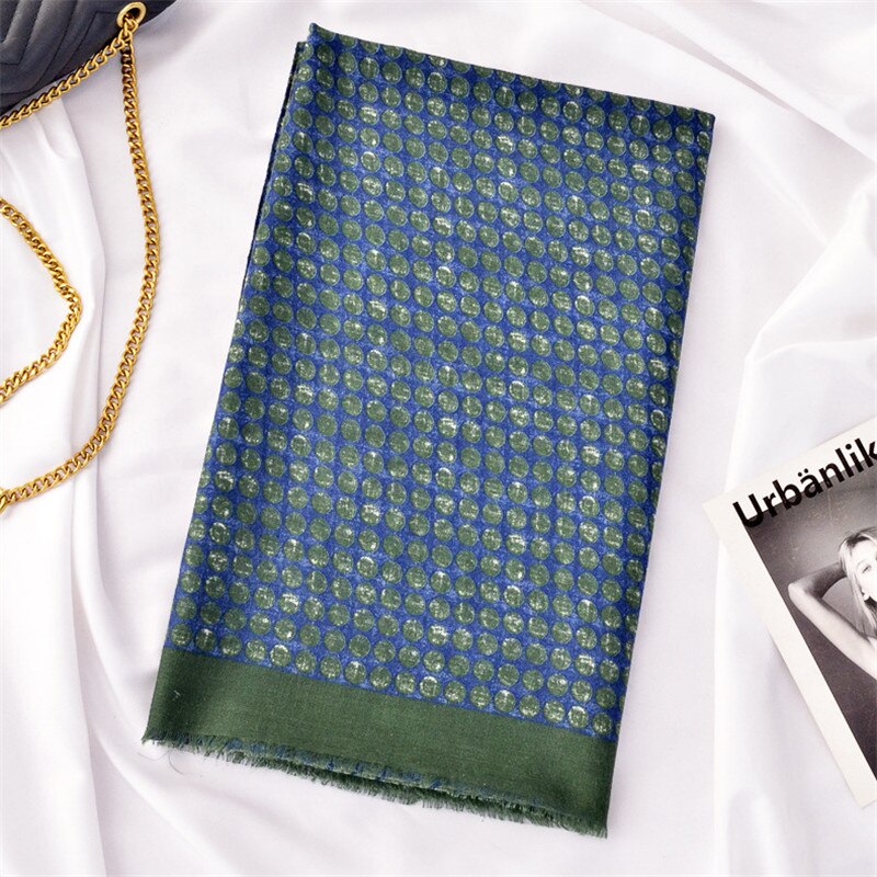 Yuson Girl Mode Heren Dames Katoenen Driehoek Sjaal met Knop Retro Gedrukt Patroon Effen Kleur Zachte Wrap Casual Sjaals Sjaals Sjaals Winter Warm, N, 158CM