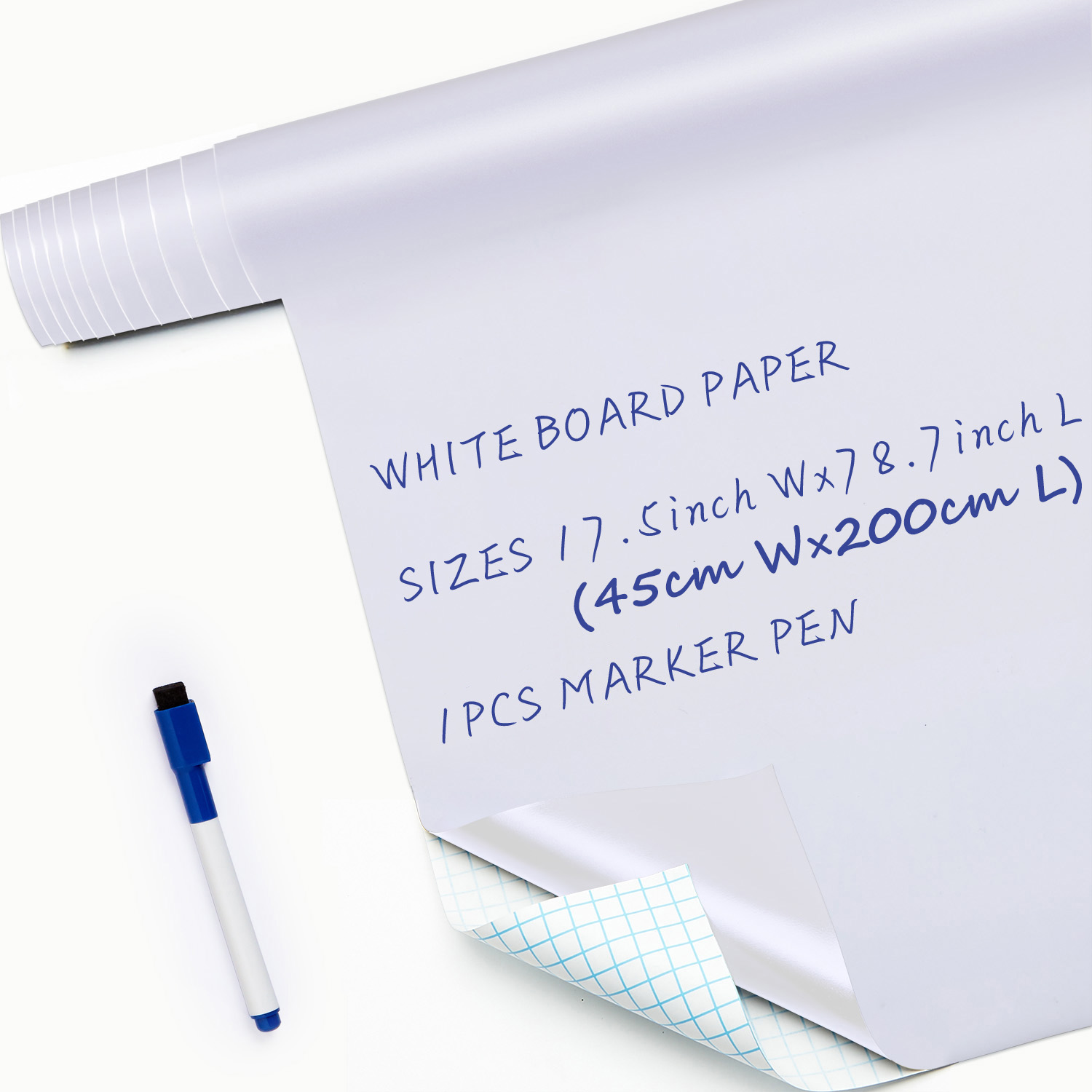 Whiteboard Stickers Krijtbord Uitwisbare PVC Draw Mural Decor Krijtbord Muursticker voor Kinderkamers Slaapkamer Kantoor 45x200cm