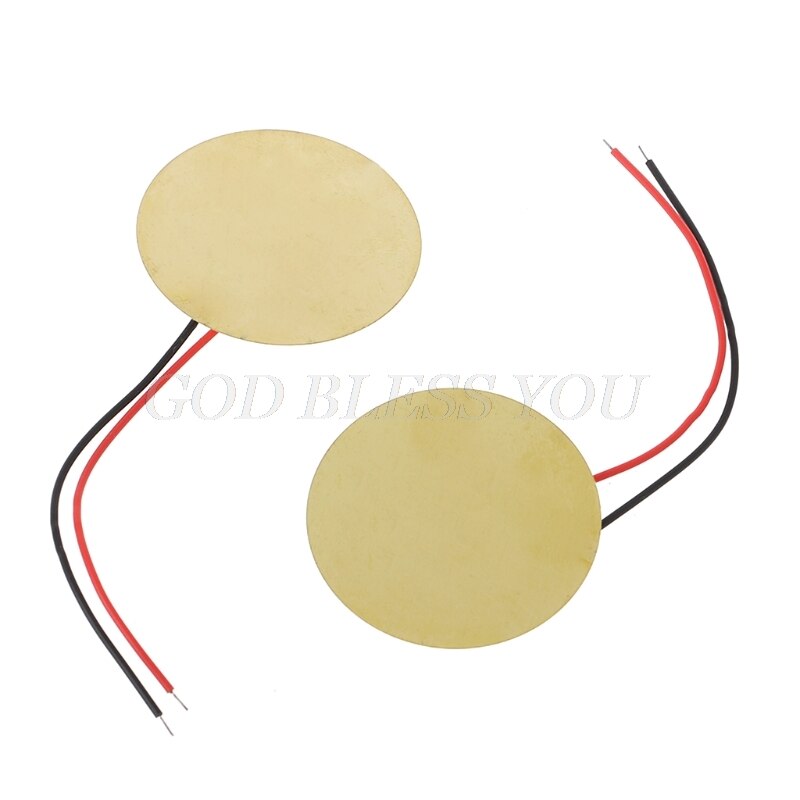 10 Pièces 35mm Éléments Piézo-électriques sonore Sondeur De Déclenchement Du Capteur Tambour Disque + Fil De Cuivre Directe
