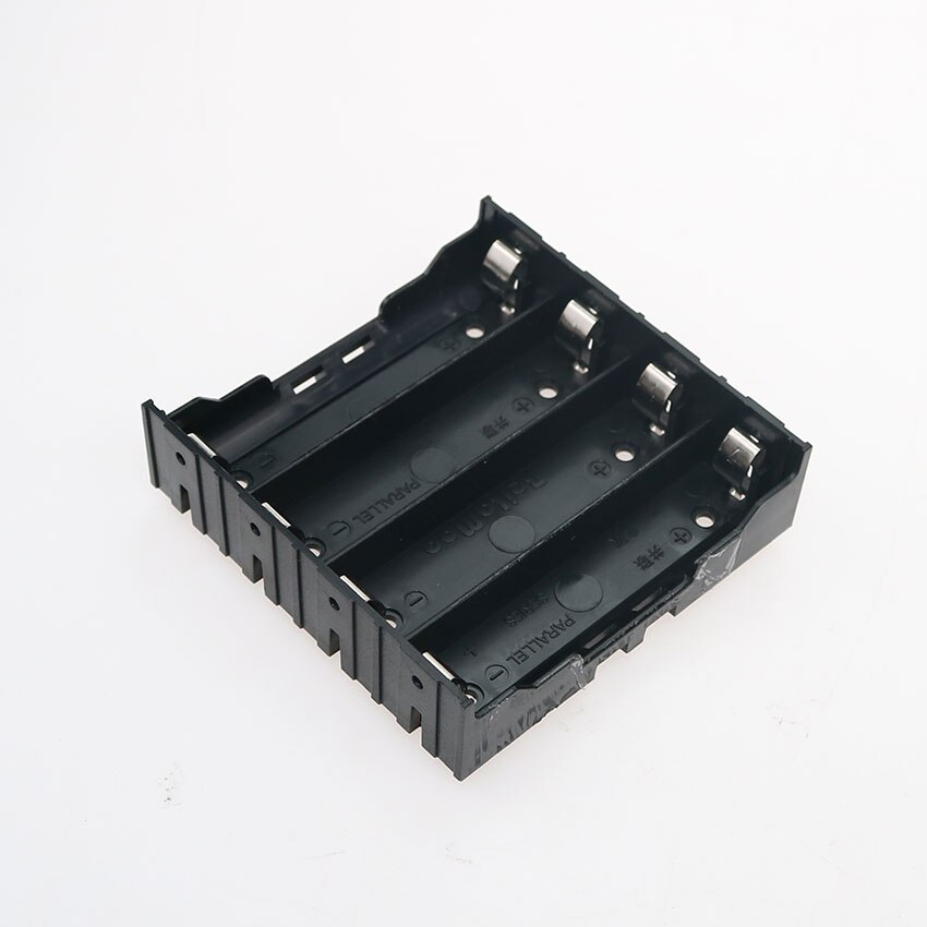 1 stk abs 18650 batteriholder hård stift 1x 2x 3x 4x 18650 holder batterier 18650 kasse genopladeligt batteri strømforsyning: 4 slot